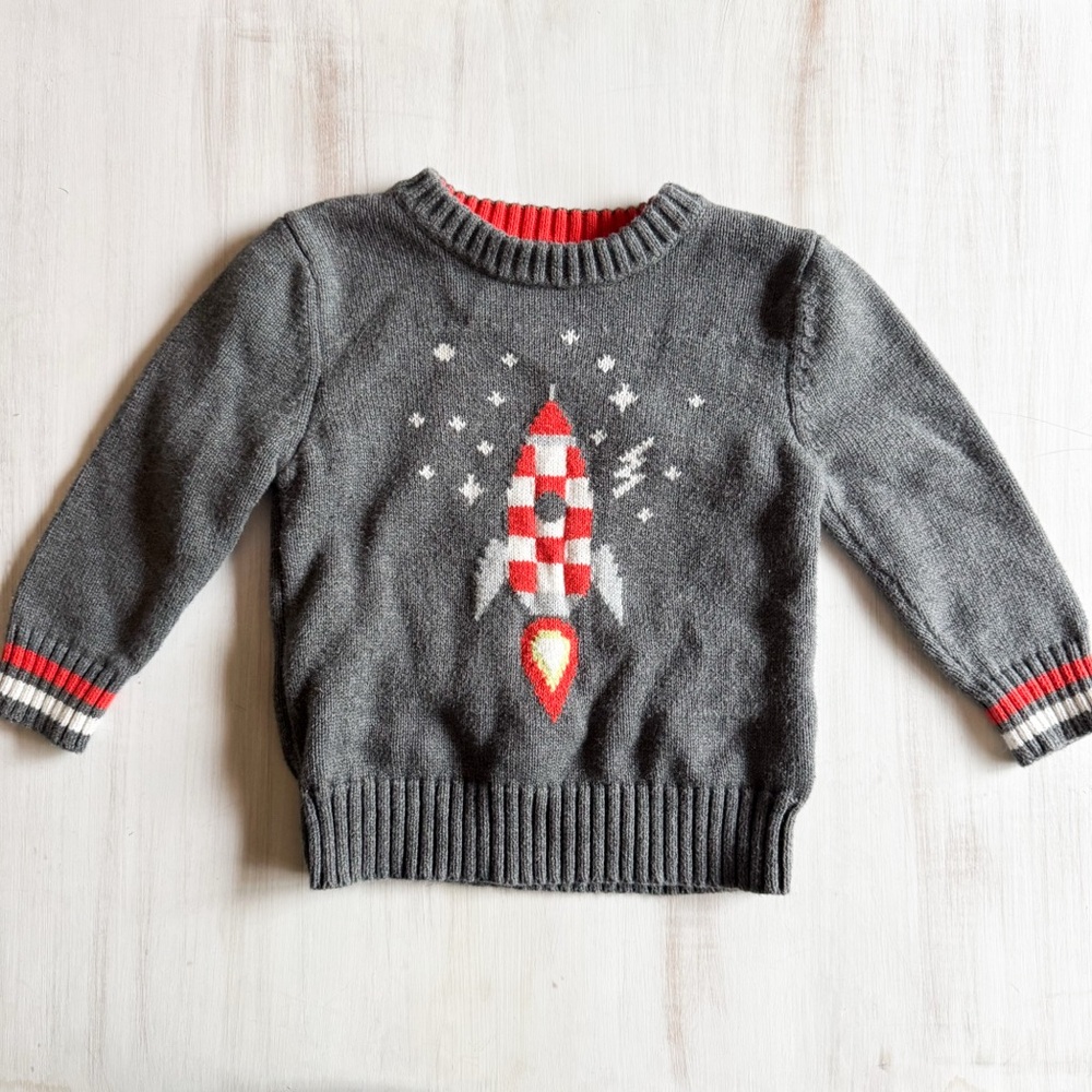 Cat & Jack rocket sweater (size 2T)